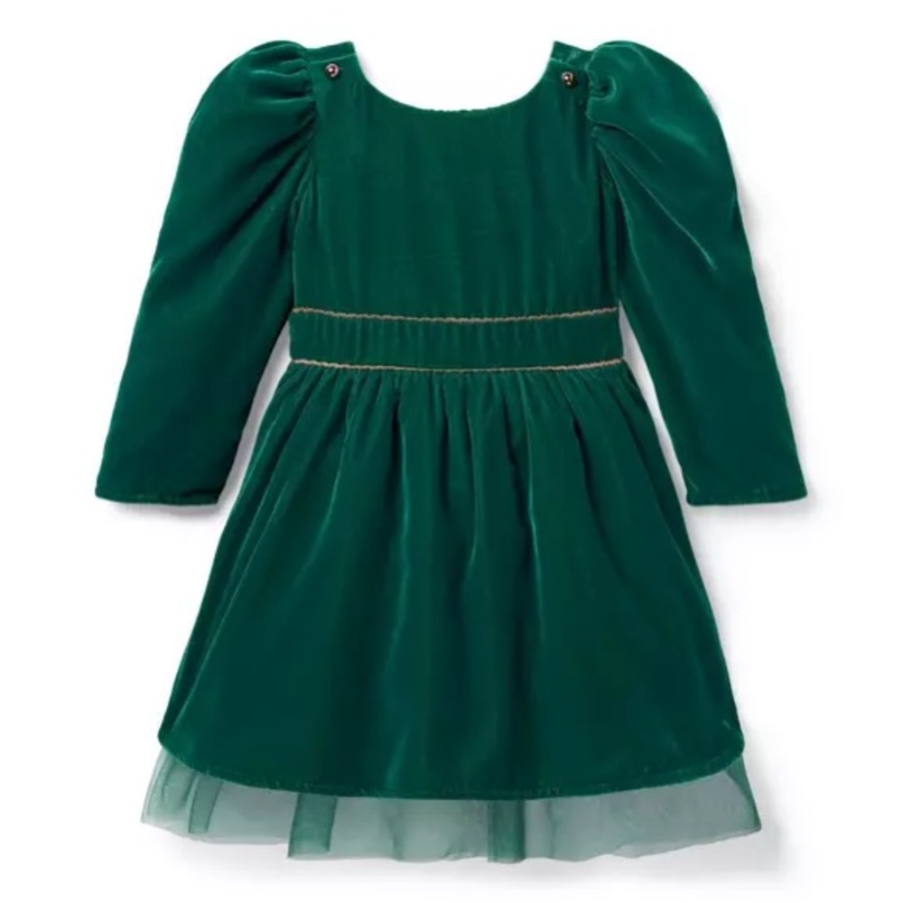 Janie and Jack Disney Frozen Velvet Dress Christmas holiday Anna 6Y